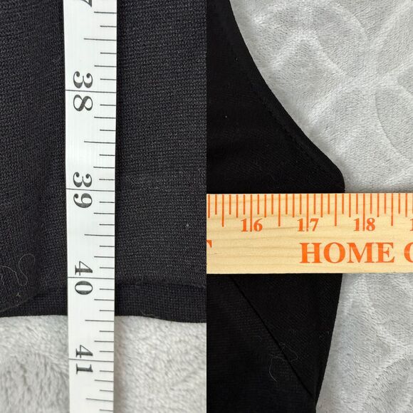 LRL Ralph Lauren Matching Set 8 Black Shift Dress Jacket Stretch Minimal Career - Picture 9 of 16